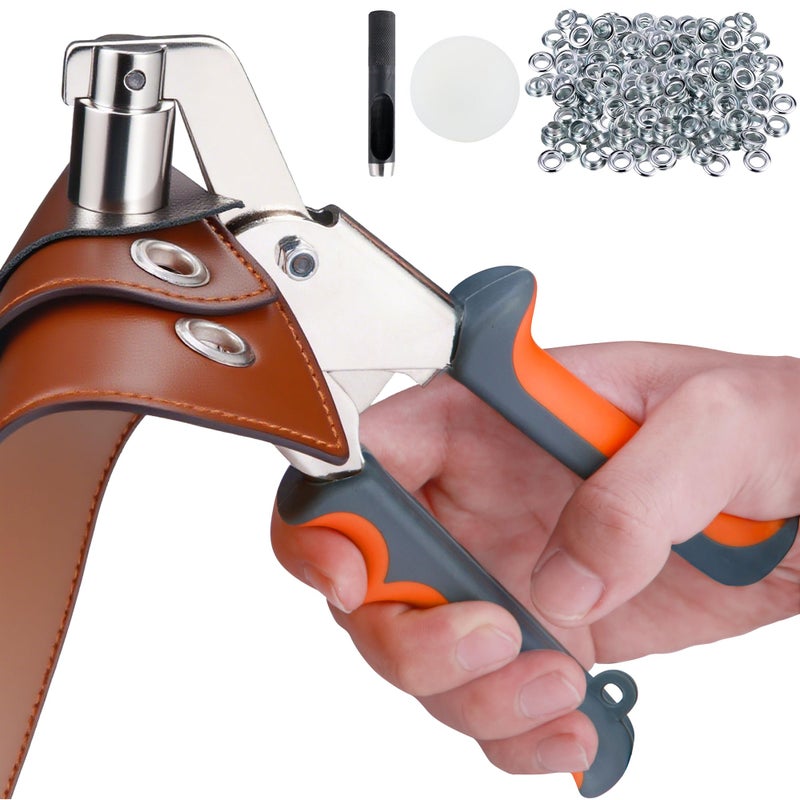 BIZOEPRO Heavy Duty Grommet Tool Kit, 500 pcs 3/8 Inch 10mm Grommets, Grommet Kit, Eyelet Tool, Press for Tarp, Fabric, Banner, Canvas, Leather, Tents, Vinyl, Punching Machine - Image 1